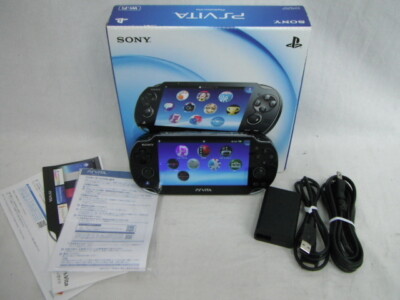 Sony PS Vita crystal black Wi-Fi model PCH-1000 ZA01 