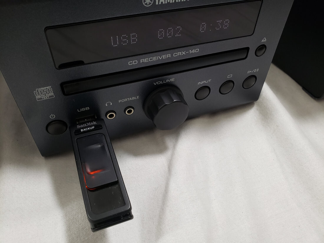 SEE VIDEO WORKS Yamaha CRX-140 CD Receiver Shelf Stereo Radio