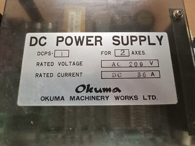 Okuma DC Power Supply DCPS-1, for 2 Axes, AC 200V | eBay