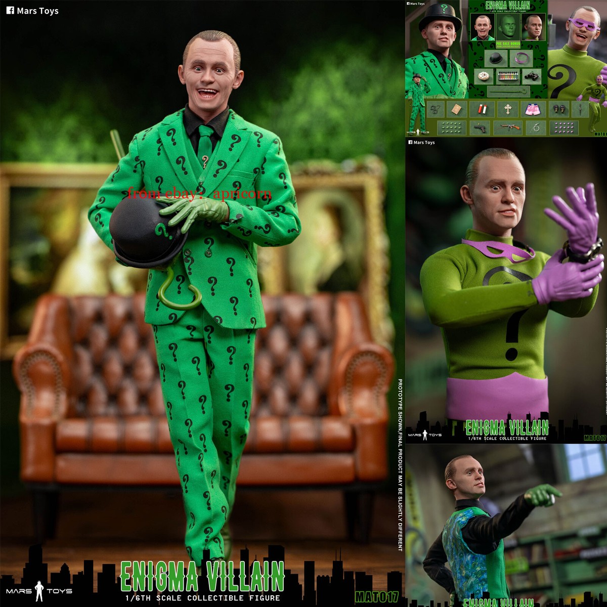 Mars Toys MAT017 Batman Batman 1966 The Riddler 1/6 Action Figure