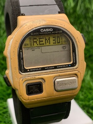 Rare Casio Blood pressure monitor BP-100 Watch Japan | eBay