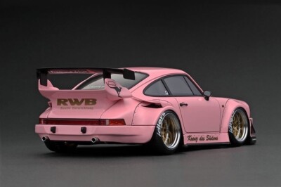 1/18 Ignition Model Porsche RWB 930 Pink Rauh-Welt Begriff w/ Box