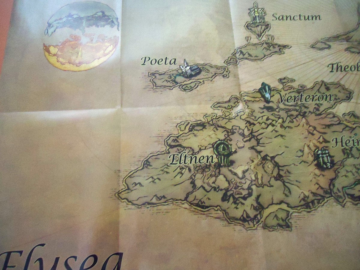 Aion / Elysea Double Sided Folded Poster / Map NEW | eBay
