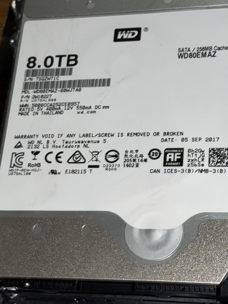 Western Digital WD80EMAZ 8TB 5400RPM SATA 3.5