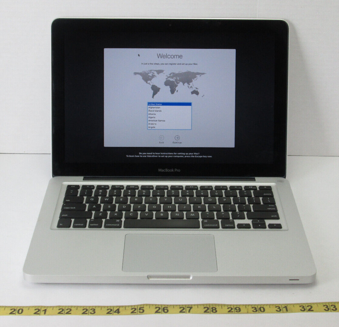 MacBook Pro 8,1 A1278 Laptop Computer Intel Core i5 4GB RAM 500 GB