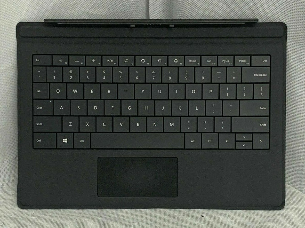 Genuine Microsoft Surface Pro 3 4 5 6 7 Black Type Cover Keyboard