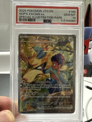 Pokemon 2025 JTG Special Illustration Hop's Zacian EX PSA 10 | eBay