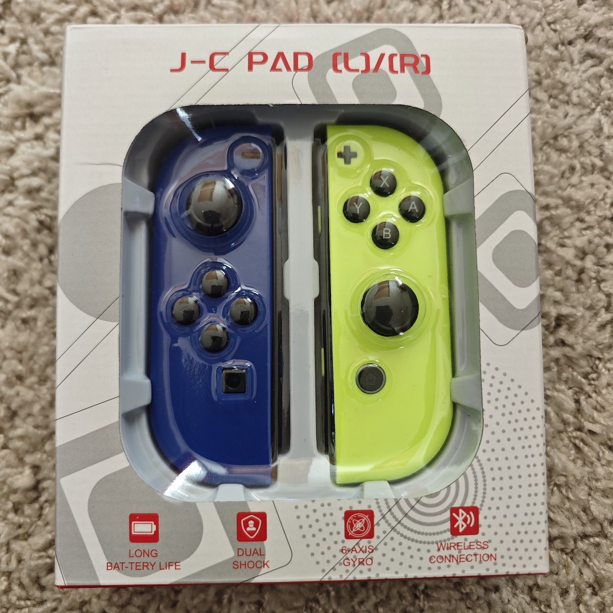 Nintendo Joy-Con (L/R) Wireless Controllers for Switch - Blue/Neon