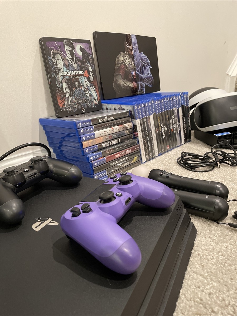 Sony PlayStation 4 Pro 1TB Console + 30 Games + VR 711719513605| eBay