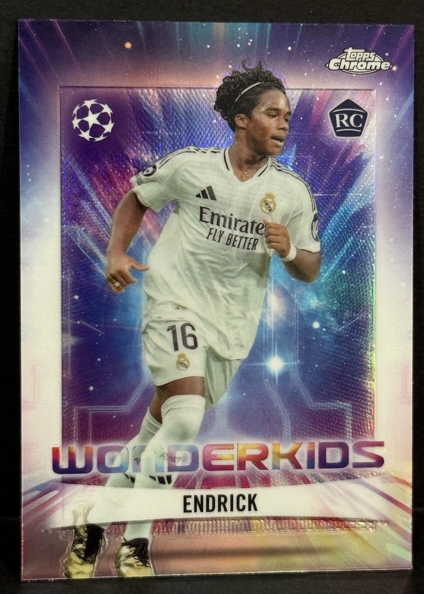 2024-25 Topps Chrome UCC Real Madrid RC Endrick Wonderkids Insert