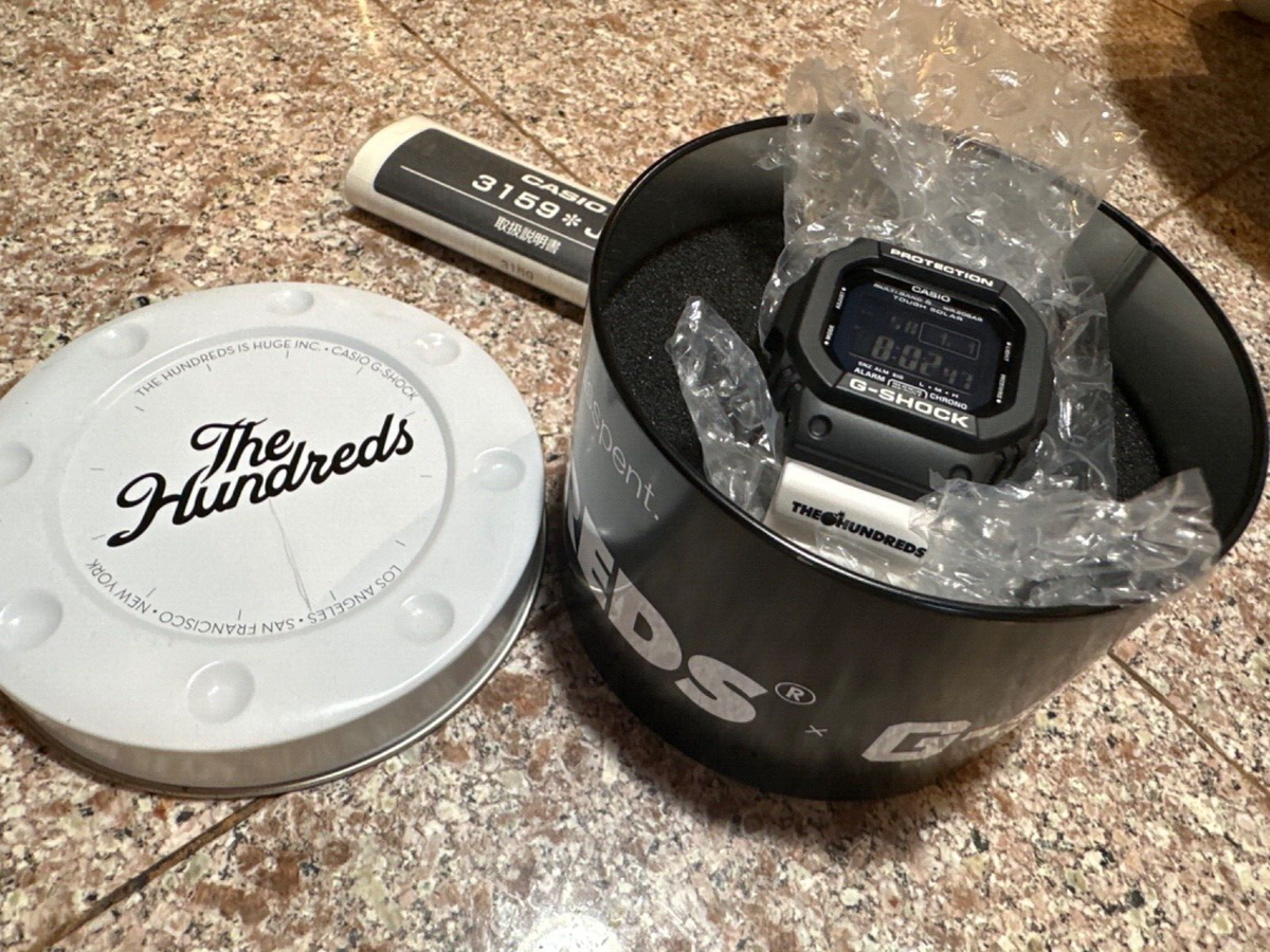 New CASIO G-SHOCK GW-M5610TH-1 The Hundreds Collaboration Watch