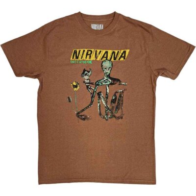Nirvana Incesticide T-Shirt Brown New | eBay