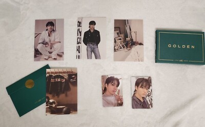 BTS Jungkook GOLDEN Weverse Albums Photocard Postcard Photobook