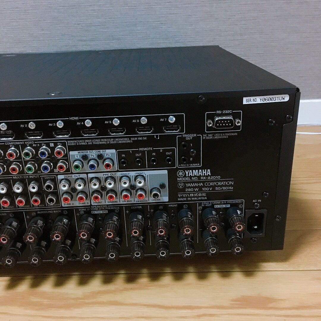 YAMAHA RX-A2010 AV NETWORK RECEIVER BLACK 9.2 CHANNEL Tested Used