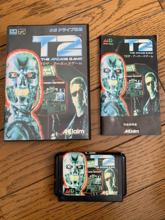 T2 The Arcade Game Sega Mega Drive MD Genesis Boxed Manual Japan