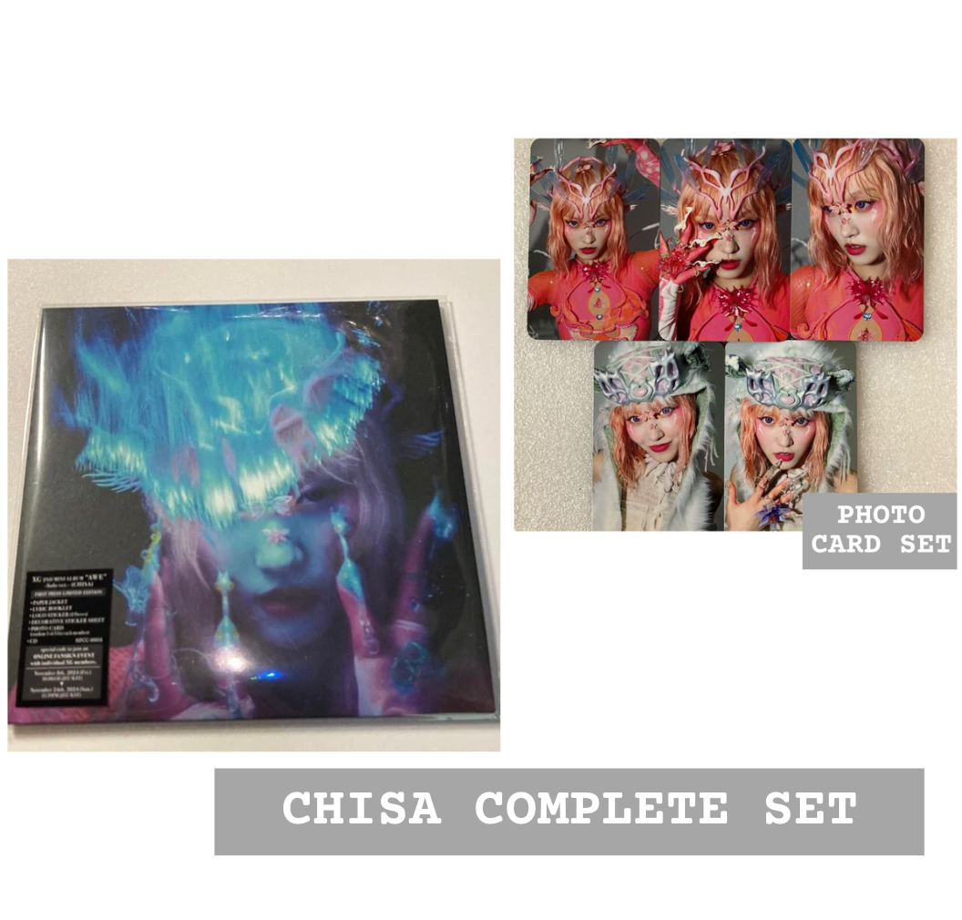 XG AWE CHISA solo Jacket CD + Photo card Complete set | eBay