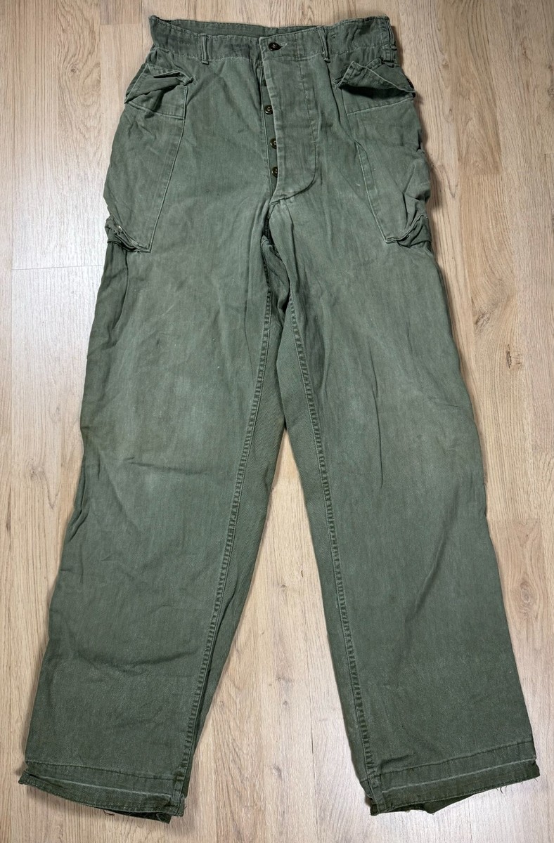 WW2 era US Army HBT Combat Field Trousers Pants Fatigue Uniform