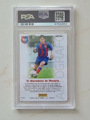 2004-05 Panini Megacracks Barca Autografo #89 LIONEL MESSI ROOKIE