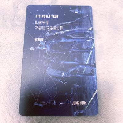 BTS JUNGKOOK LOVE YOURSELF EUROPE LYS Version Photocard Only Blu