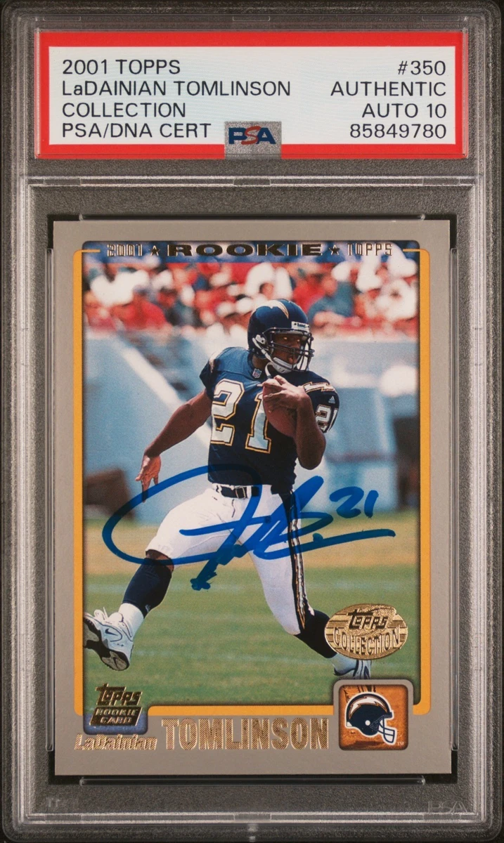 LaDainian Tomlinson Football Grade 10 Sports Trading Cards for