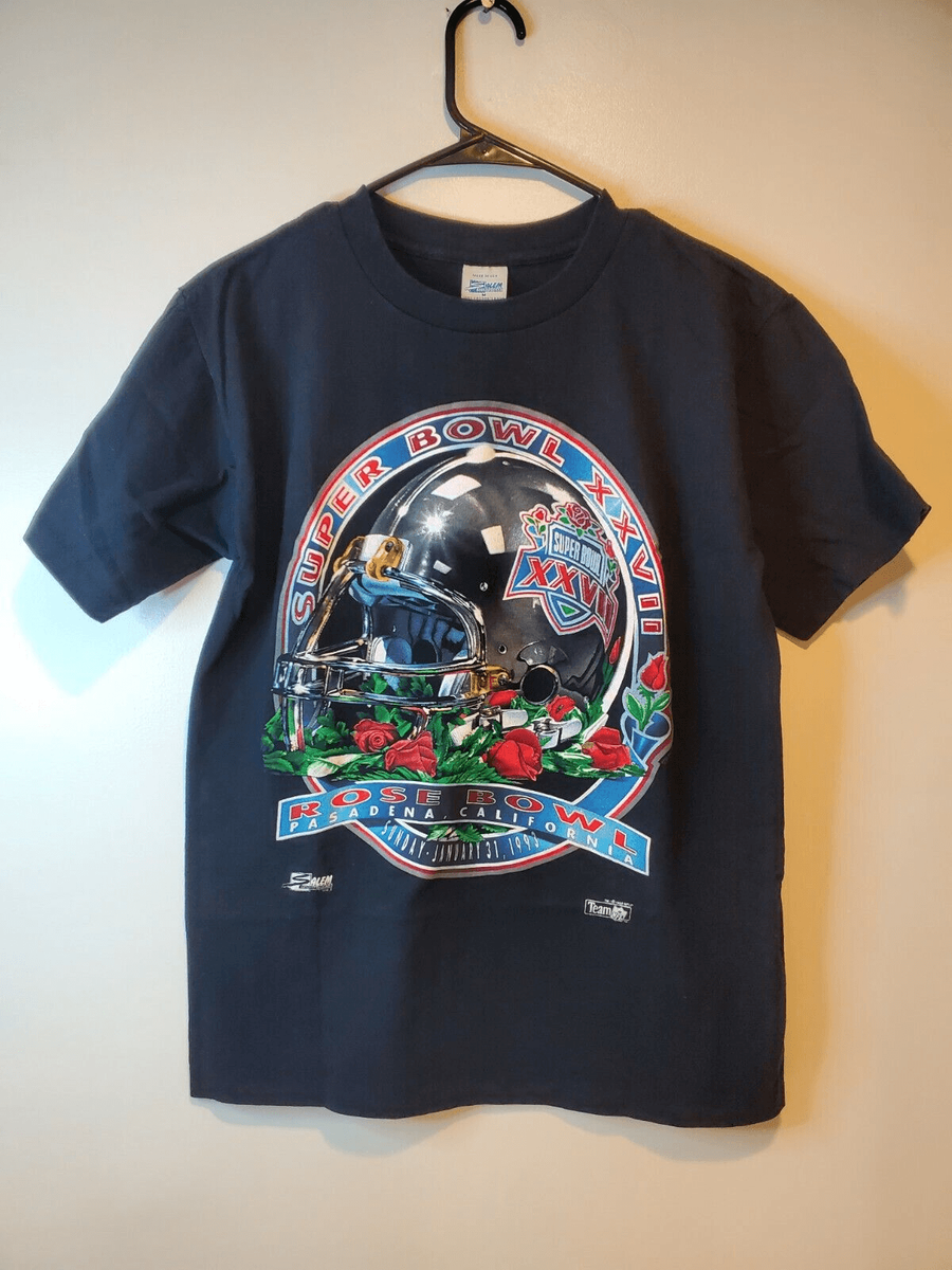 Vintage 1992 Salem Sportswear Super Bowl XXVII Staff Shirt Mens M