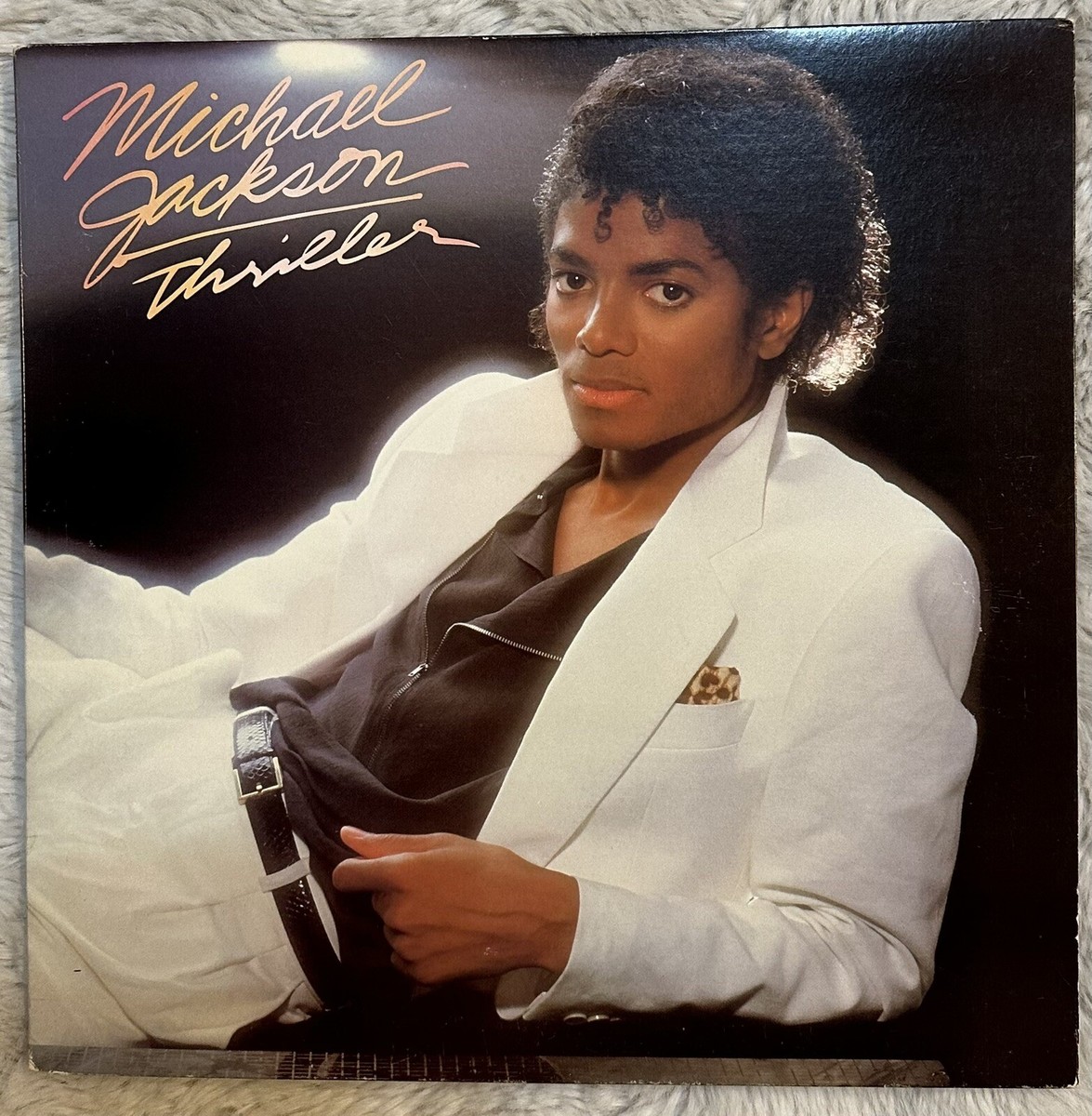 Michael Jackson Thriller 1982 LP Vinyl QE-38112 Original Epic