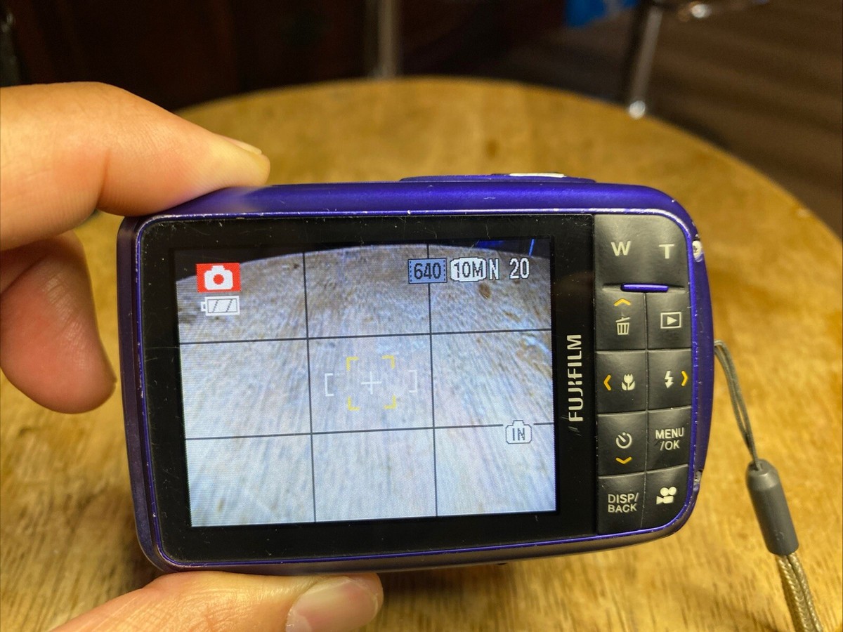Fujifilm FinePix Z33WP Digital Camera Blue Purple Waterproof