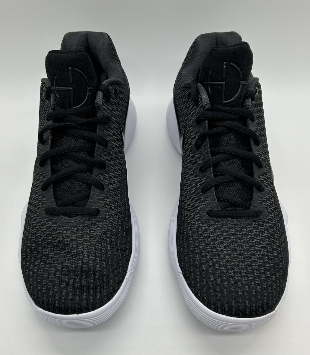 Nike Hyperdunk 2017 Men's 12 Low Basketball Shoes Black Silver