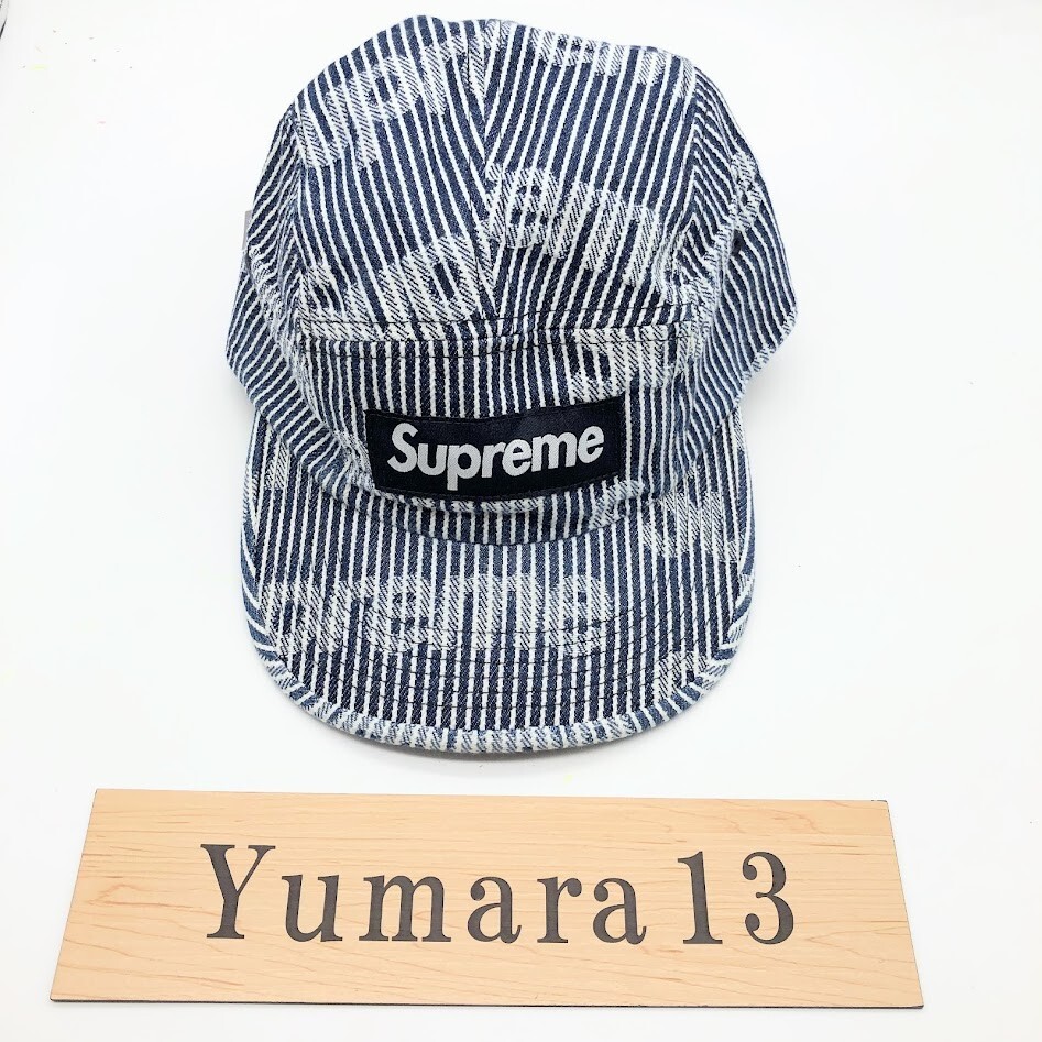 Supreme Denim Camp Cap Black Mint Stripe SS24 3colors New | eBay