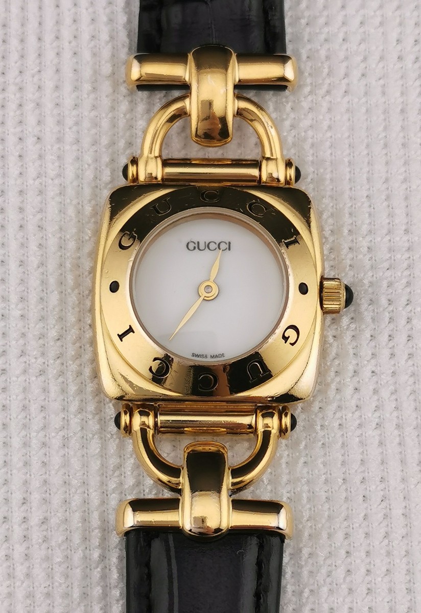 Vintage Gucci 6300L Horsebit Gold Women's Quartz Watch | 22mm