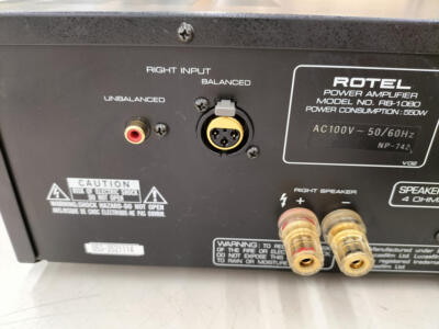 ROTEL RB-1080 power amplifier AC100V Working Properly | eBay