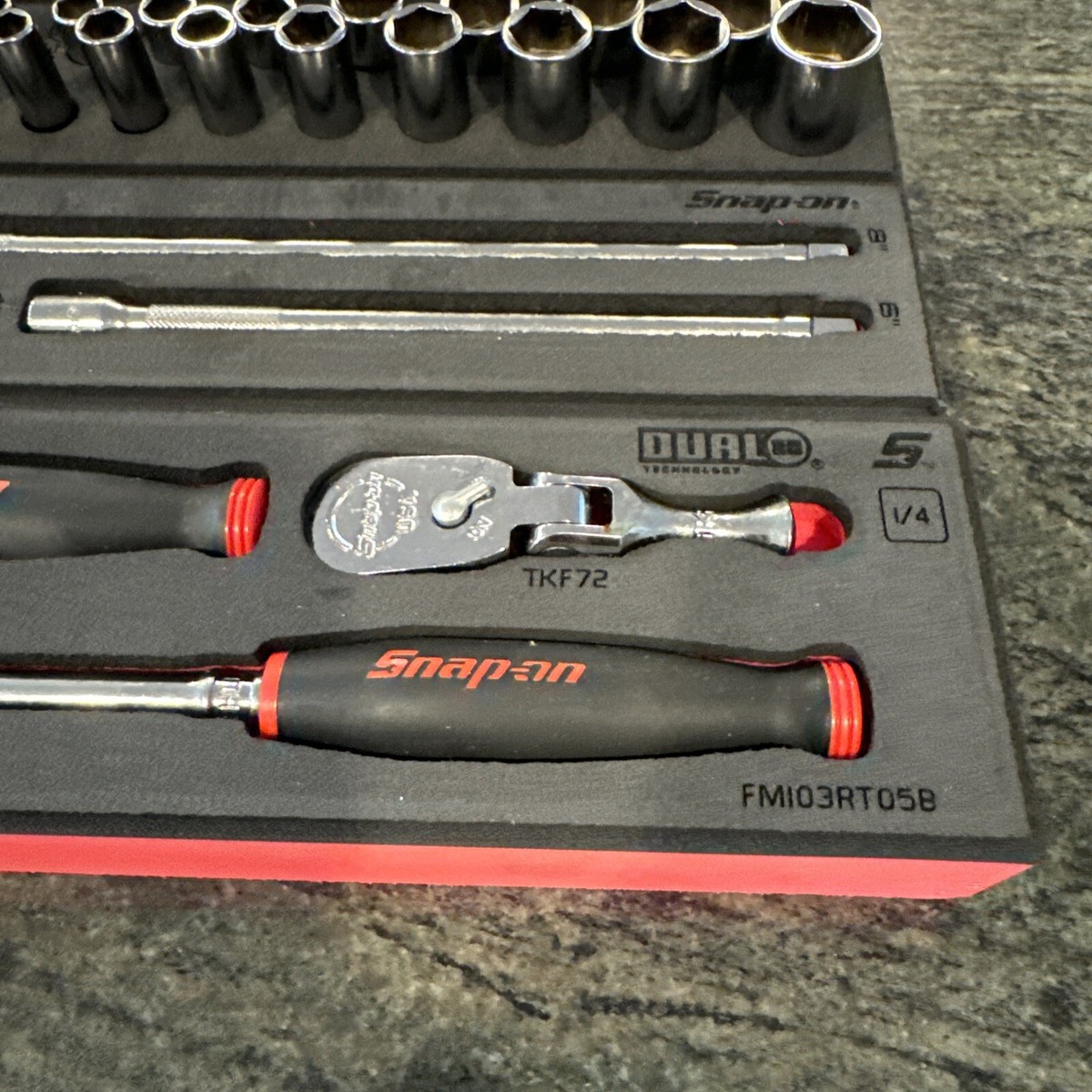 Snap-on 153gss05fmr 53 pc 1/4” essential metric sae sockets