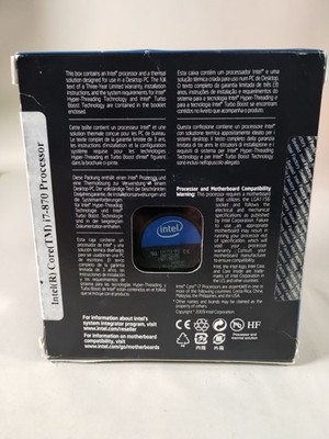 Intel Core i7-870 2.93GHz Quad-Core (BV80605001905AI) Processor