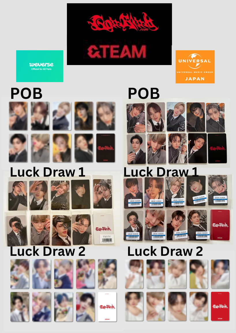 &TEAM 月狼 Go in Blind JAPAN POB Weverse Universal Official photo