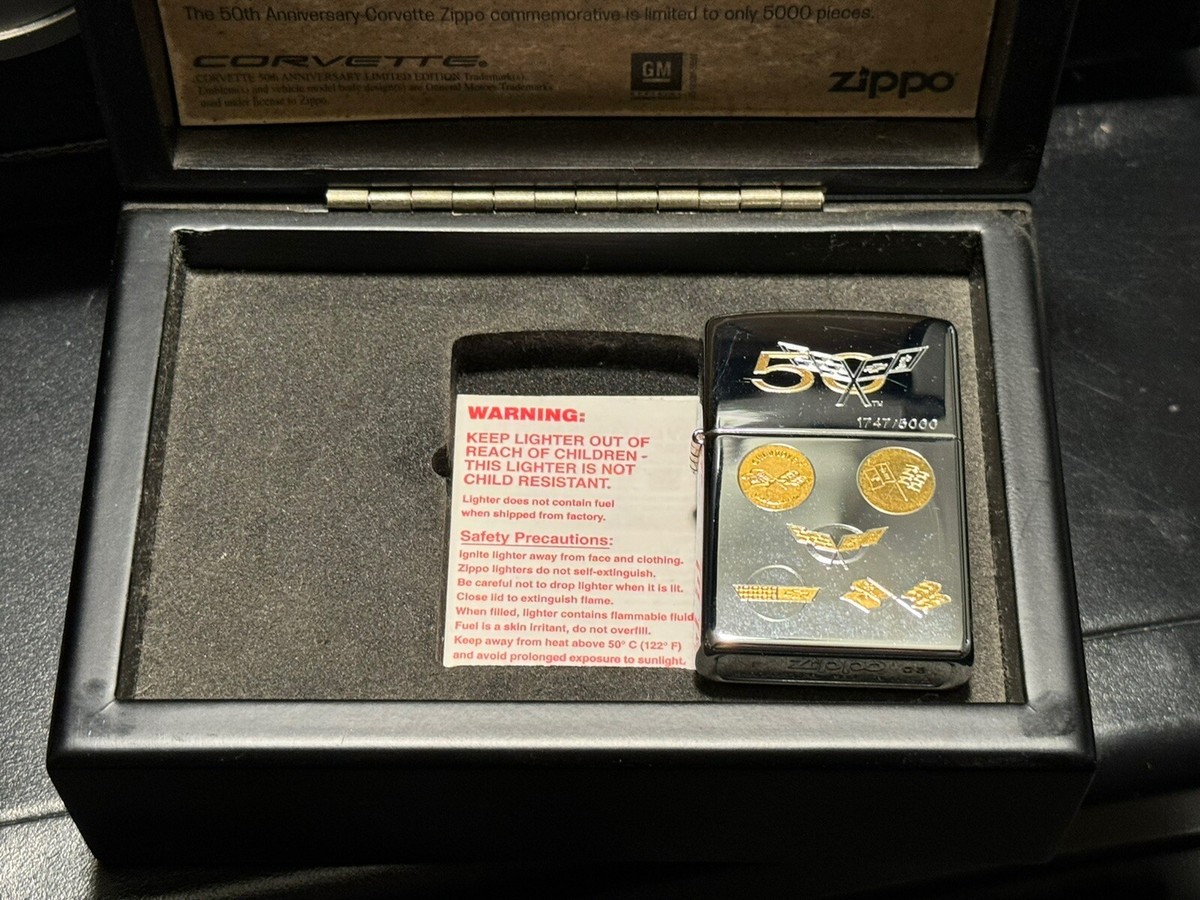 50th Anniversary Corvette Zippo Lighter | eBay