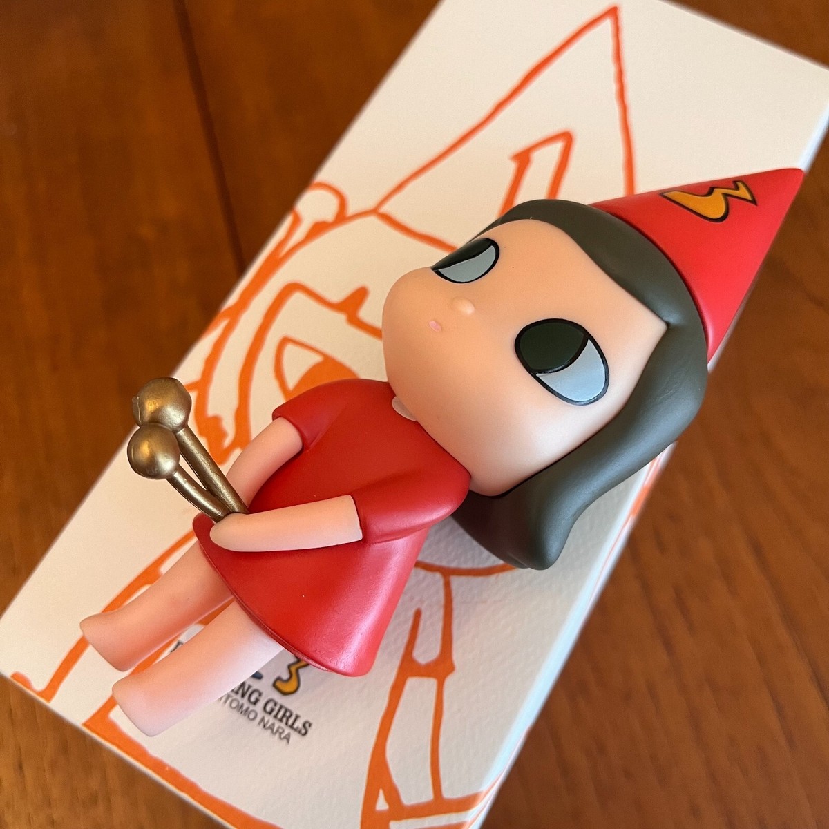 YOSHITOMO NARA DRUMMING GIRLS 1 2 3 Figure Set of 3 PVC 15cm In