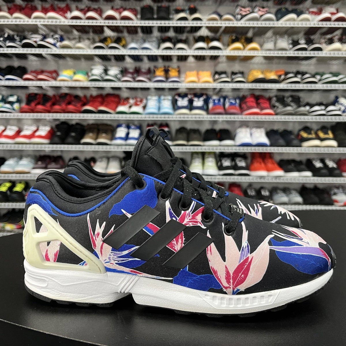 Adidas Originals ZX Flux Floral Blue Blue Hawaiian B34467 Men's