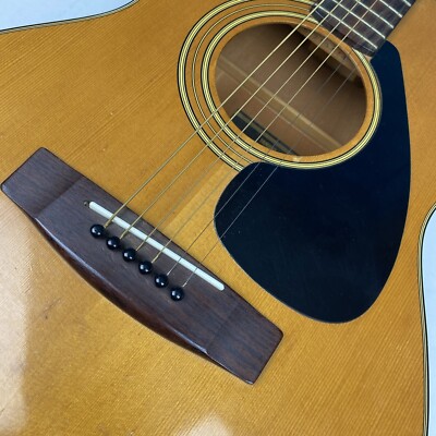 Vintage Yamaha Guitar Acoustic FG-110 Black Label with Case Music