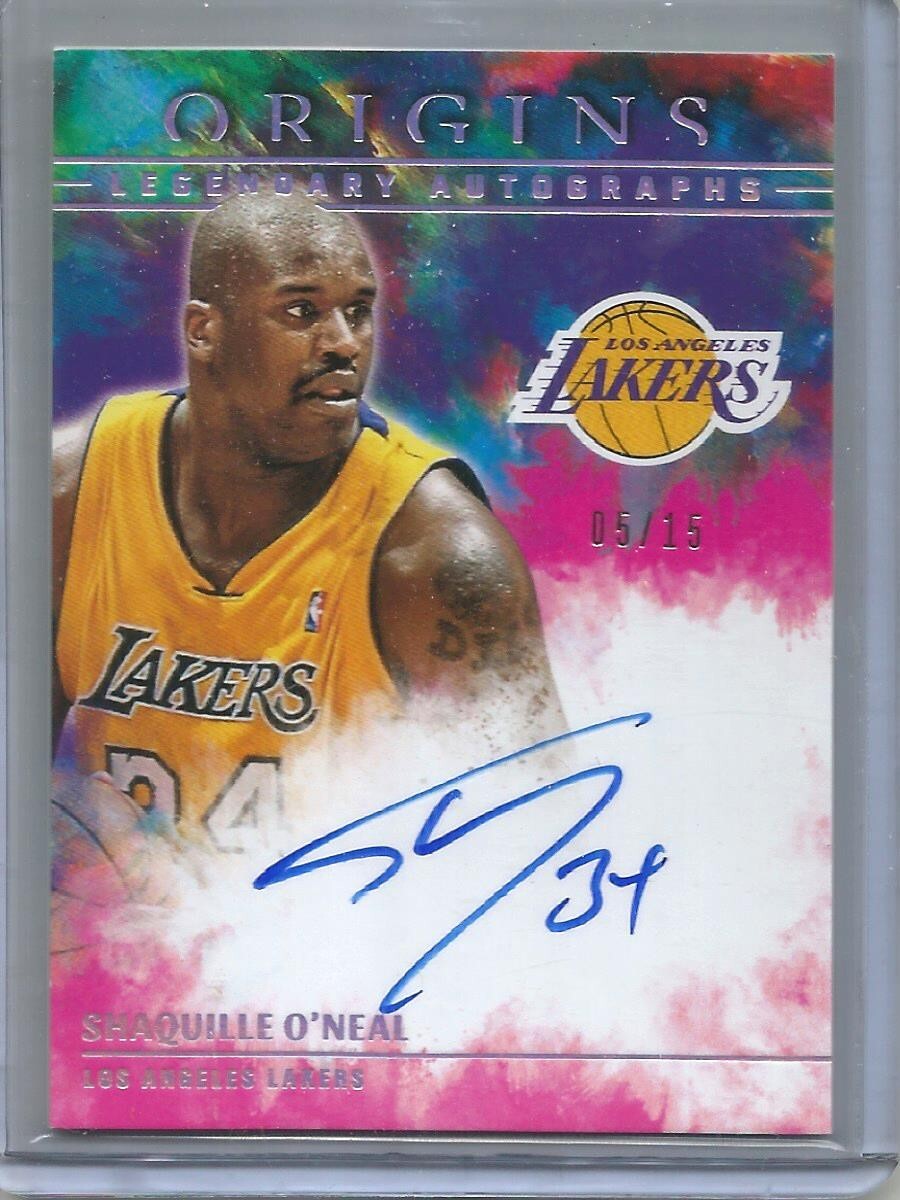 Shaquille O'Neal 21/22 Panini Origins Legendary Autograph #05/15