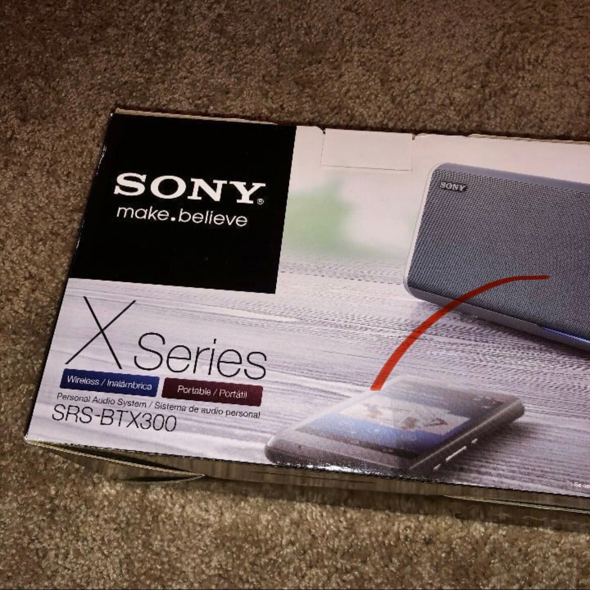 NEW NIB - Sony SRS-BTX300 Portable Bluetooth Wireless Speakers