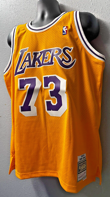 Los Angeles Lakers #73 Dennis Rodman Basketball Jersey Men's SZ: L