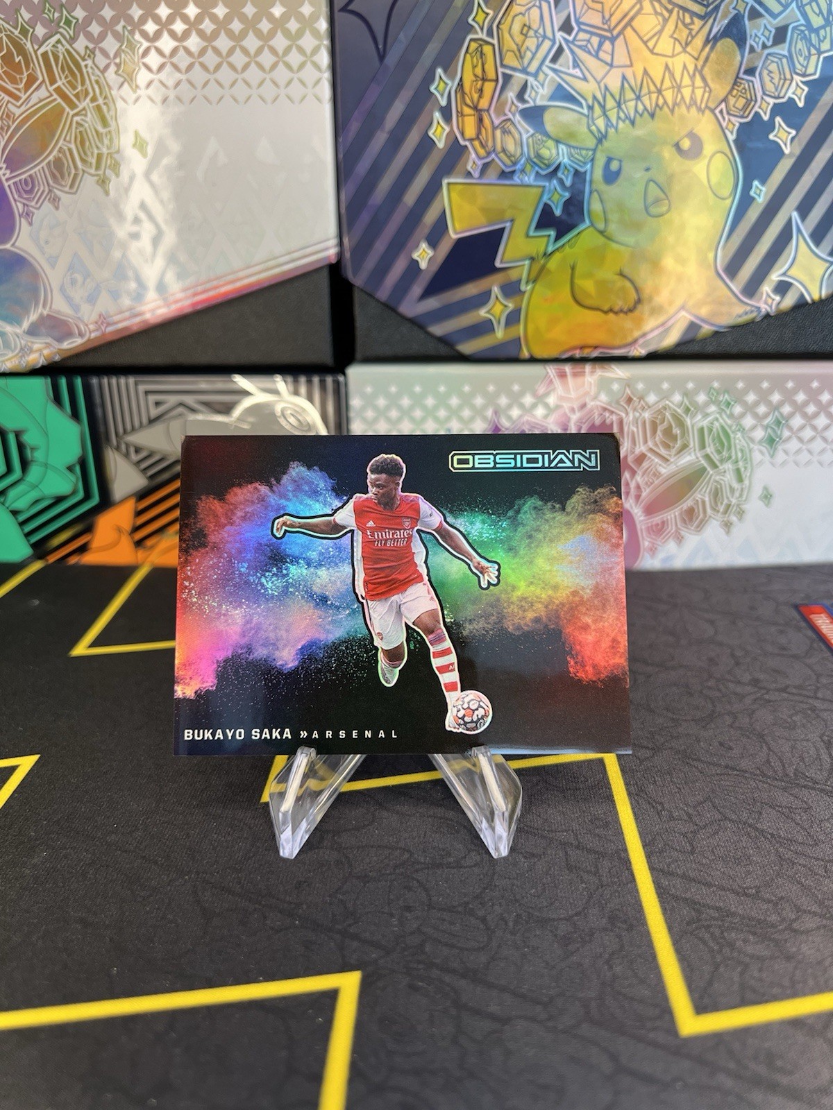 Bukayo Saka 2021 Obsidian #6 Black Color Blast /(SSP) Price Guide