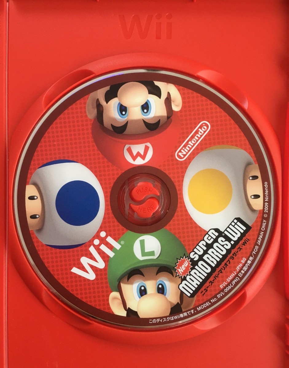 New Super Mario Bros. Nintendo Wii Japanese Ver. NTSC-J Disc only