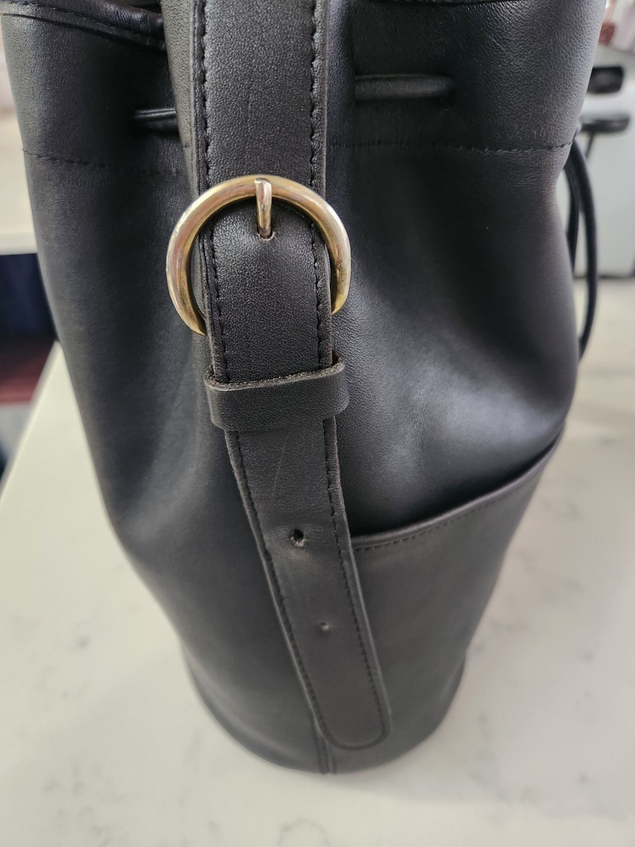 Vintage Coach Drawstring Equestrian Bucket Bag 1997 | eBay