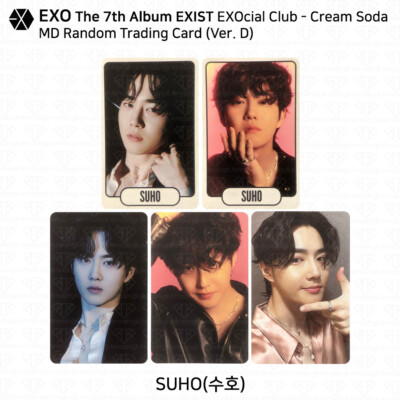 EXO 7th Album EXIST EXOcial Club Cream Soda MD Random Trading Card