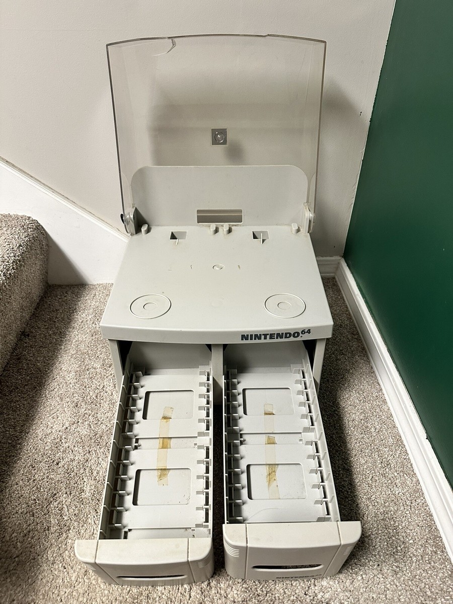 Nintendo 64 Super Mario System Rack Console Display Storage Drawer