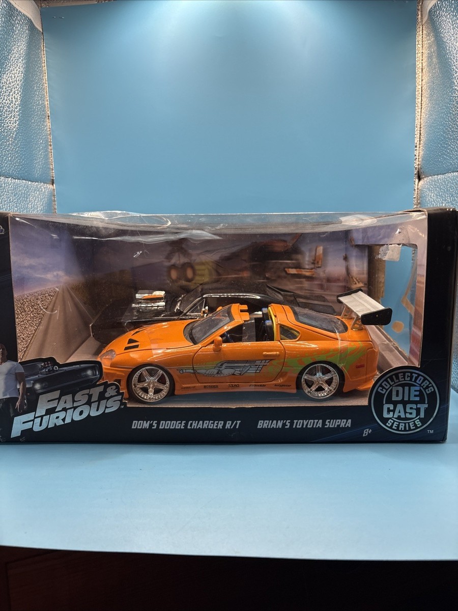 Jada Fast & Furious Dodge Charger Toyota Supra Movie Scene Edition