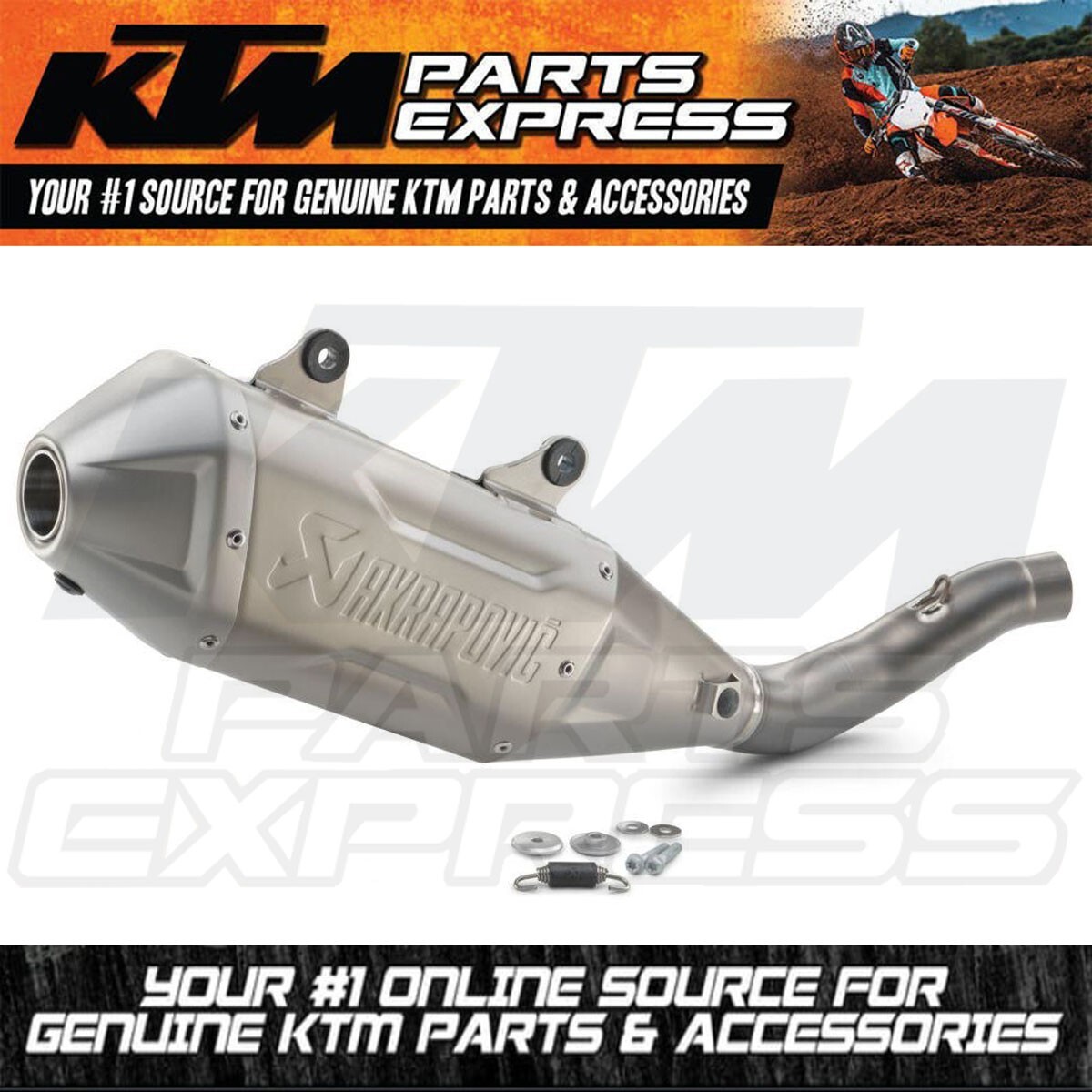 NEW OEM KTM AKRAPOVIC SLIP-ON EXHAUST 250 SXF XCF SXF FACTORY
