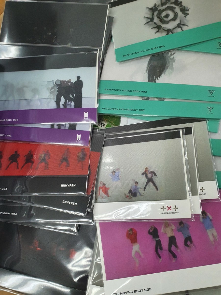 hybe insight lenticular postcard set moving body bts seventeen