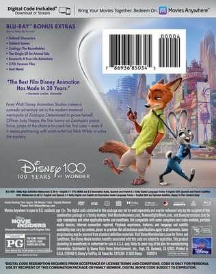 Zootopia [New Blu-ray] 786936850345| eBay